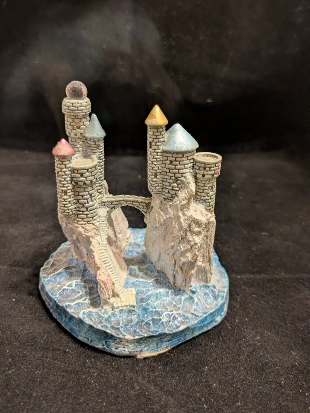 Enchanted Kingdom βWillowβBridgeβ 1992 Hydrostone Fantasy Sculpture